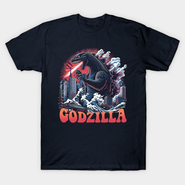 Godzilla King of the Mosters T-Shirt by RFTR Design